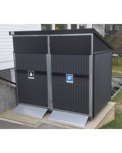 AVFALL BEHOLDERSKAP KOMPOSITT 2 x 660L