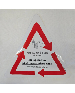 EMBLEM,  IKKE KOMPOSTERBART