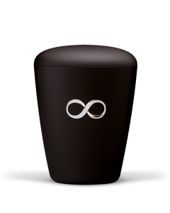 URNE, SORT TREKANTET MED EVIGHETSTEGN  26203