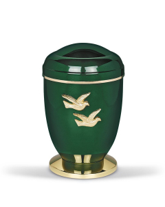 URNE FOR KOLUMBARIUM, KOBBER, MOSEGRØNN 1233 taub