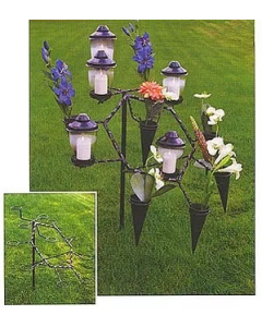 GRAVVASE/LYS STATIV 12X12