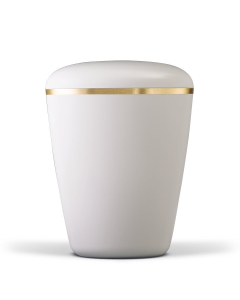 URNE, KREMHVIT MED GULLKANT 26101