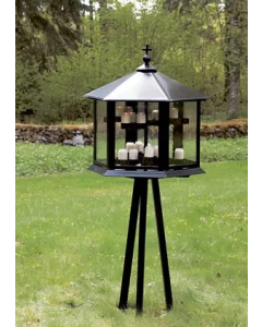 Lykt på stativ for gravlys, 40 stk.