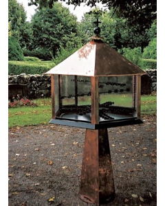 Lykt på stativ for gravlys (kobber), 60 stk.