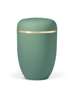 URNE, ELEGANCE OLIVENGRØNN VELOUR M/GULLBÅND 25-3685BG