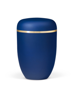 URNE, ELEGANCE SAFIR BLÅ VELOUR M/ GULLBÅND 25-3690GB