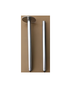 FASTMERKE, RØR, ALUMINUIUM 75 CM.