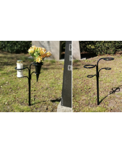 MINNELUND LYS OG VASEHOLDER (2) SPIRA