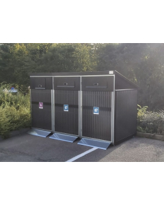 AVFALL BEHOLDERSKAP KOMPOSITT 3 x 660L