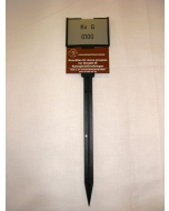 MERKEPINNE, FOR 2 SKILT, SORT